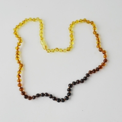 Rainbow color baroque beads necklace